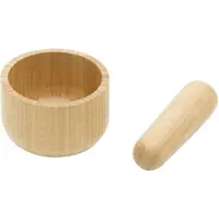 Pebbly Vijzel Met Stamper Naturel
