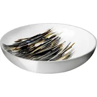 Stelton Serveerschaal STOCKHOLM LIGNUM 40 cm, zilver, aluminium,