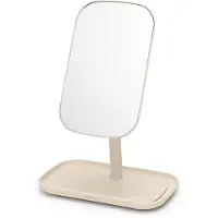 Brabantia ReNew Make-up Spiegel - met Accessoireschaal - Soft Beige
