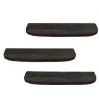 Starfurn Wandplank Gusta Black | 60 cm | Set van 3 (Bruin, 60x15x20cm)