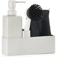 Zone Dish Set 3 Pieces - Vaatdoeken, afwasborstels & afdruiprekken Keramiek Warm Grey - 15238