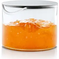 Blomus Basic Condiment Deksel 3 oz Glas en Geborsteld Roestvrij Staal