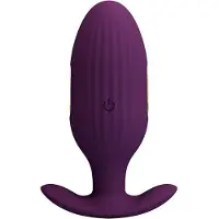 Pretty Love - Jefferson - Vibrerende E-stim Buttplug - Met App Control - Electroshock - Paars