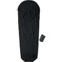 Cocoon Mummy Liner 100% Merino Wool Lakenzak Black