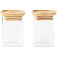 Pebbly Glazen Potten Met Deksel Pak Van 2 2x 24 Cl - Potten & deksels Glas Clear - PKV-047