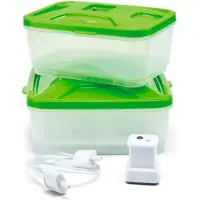 Tefal Vacuüm vershoudbakje VACUPACK XA258010, set van 2 stuks,