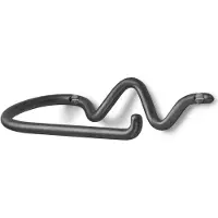 Ferm Living Curvature Toiletrolhouder Black Brass
