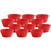 Lékué muffinvorm siliconen 12-pack Rood