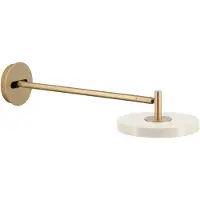 UMAGE Asteria Wall wandlamp Long, Pearl white-brass