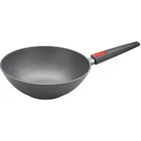 Woll 11030IL wokpan, diameter tot 30 cm, gietijzer/gegoten aluminium, geschikt voor inductiekookplaten, antiaanbaklaag, afneembaar handvat