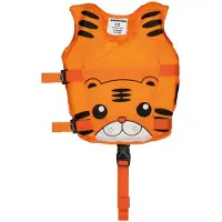 Orange Zwemvest Junior Oranje - Zwart - Wit