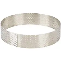 De Buyer Taartring 15,5 cm, rond, hoog, RVS,
