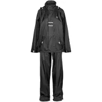Ralka Regenpak Waterdicht & Ademend - Junior - Reflectie - Zwart - 140