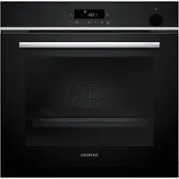 Siemens HR572GBS3 - iQ300 - Inbouwoven - Stoomoven - Air Fry-functie met bakplaat: gezondere manier om te snacken - Eenvoudig te reinigen: pyrolyse - 71 l - Zwart
