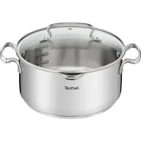 Tefal Duetto+ Kookpan - 24 -Rond - Roestvrijstaal