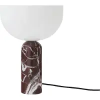 New Works Kizu Tafellamp Small | Rosso Levanto Marble