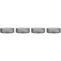 Ferm Living Ripple ontbijtkom 4-pack smoked grey
