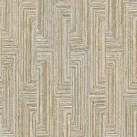 Dutch Wallcoverings SA524015 Vliesbehang Santa Fe - Retro string motif Gold - 53cm x 10m
