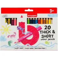 Bruynzeel Kids - kleurpotloden kort &amp; dik - 20 stuks