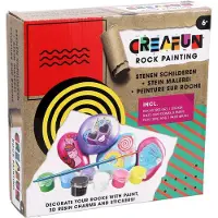 Creafun Stenen Schilderen Pakket - Hobbyset voor kinderen vanaf 6 jaar