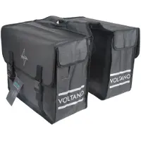 Voltano Dubbele Fietstas City - Zwart - 35 Liter - Tarpaulin - 100% Waterdicht