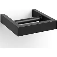 Zack Linea toiletrolhouder 15x15,2x3cm zwart