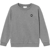 Name it Sweatshirt 'NKMVimo' grijs gemêleerd / zwart / wit