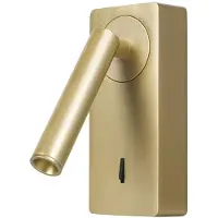 Forlight LED-wandlamp Colo, messing / goud, Woon-/ Eetkamer, Aluminium, Modern, LED wandlamp