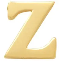 New Bling 9NBG-902Z Gouden Letter Oorknop Z - 1/2 paar - 14 Karaat - 3,5x3,2mm - Oorbel - Cadeau voor haar - Goud