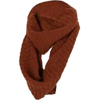 Sarlini Colsjaal Winter Colsjaal Dames Colsjaal Effen Bruin. Maat: M