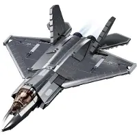 Sluban J‑35 Stealth Aircraft bouwspeelgoed kinderen vanaf 12 jaar - Constructiespeelgoed modelbouw - bouwdoos met 812 bouwstenen - M38-B1186