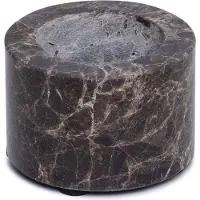 Mooisa - Marmer waxinelichthouder S Ø6x4cm bruin