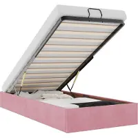 vidaXL Bedframe zonder matras 80x200 cm fluweel roze