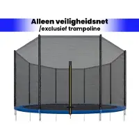 Viking Sports - Veiligheidsnet trampoline - 366 cm - buitenzijde - geschikt voor 8 palen