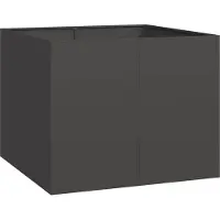 Super Merchant Plantenbak 100x100x80 cm staal zwart