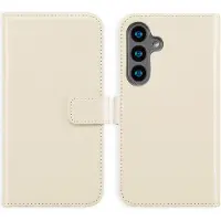Selencia Echt Leren Bookcase voor de Samsung Galaxy S24 - Greige