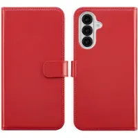 Selencia Echt Leren Bookcase voor de Samsung Galaxy A36 / A56 - Rood