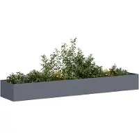 vidaXL Plantenbak 360x80x40 cm staal antracietkleurig