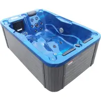 Badstuber Modena outdoor whirlpool 3-persoons blauw
