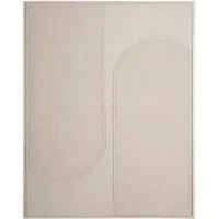 MUST Living Wall Panel Elyn Cream large,127x102x4 cm, cream jute