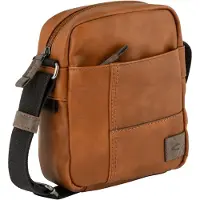 Camel active Schoudertas 'Laos' cognac / grijs / zwart