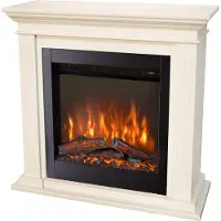 Xaralyn Elektrische kachel - Cadiz ELE-MDW - Witte MDF-omkast - 1500 Watt verwarming - Afstandsbediening