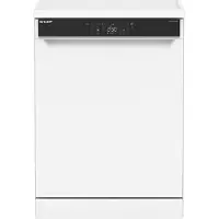 Sharp QWNA4YF44AWEU - vrijstaande vaatwasser - energie label A - 9 liter waterverbruik - 10 jaar motorgarantie - wit