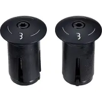 Bbb Cycling Aluminium Stuurdoppen Fiets ScrewOn - Aluminium End Caps Racefiets & MTB - Voor ⌀ 18 - 22mm Sturen - 2 stuks - Zwart - BHT-97