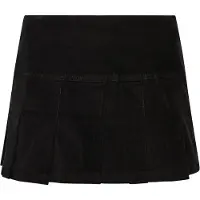 Superdry Geplooide Vintage Minirok van Corduroy Zwart Grootte: 40