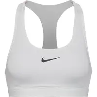 Nike Sport bh 'Swoosh' zwart / natuurwit