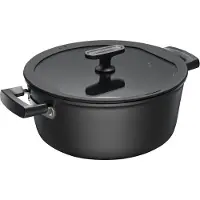 Fiskars Hard Face pan met deksel Ceratec Superior 5 L
