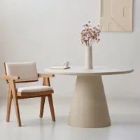 Giga Meubel Eettafel Fenna Beige Rond 120cm