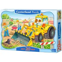 Castorland Bulldozer in action,Puzzle 20 Teile maxi