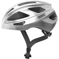 ABUS Fietshelm MACATOR gleam silver S - 51-55 cm - zilver - Geschikt voor gebruik op elektrische fietsen - stadsfietsen - 280 g